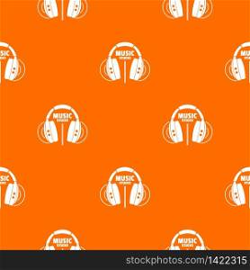 Musical studio pattern vector orange for any web design best. Musical studio pattern vector orange