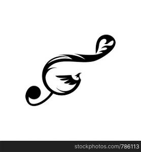 musical tones logo template