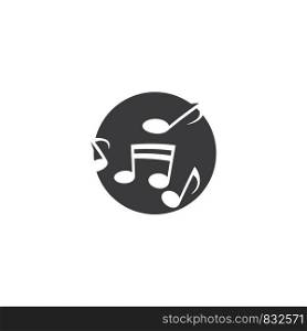 Musik note Logo Template vector symbol nature