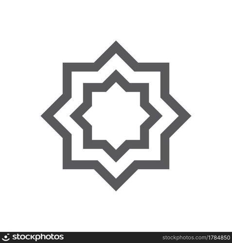 Muslim abstract Symbol, Islamic vector illustration