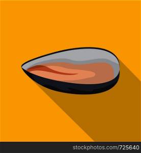 Mussels icon. Flat illustration of mussels vector icon for web. Mussels icon, flat style