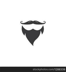 mustache and beard icon vector illustration design template