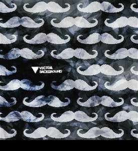 Mustache background in modern style/Design modern template can be used for brochure, banners or website layout vector.