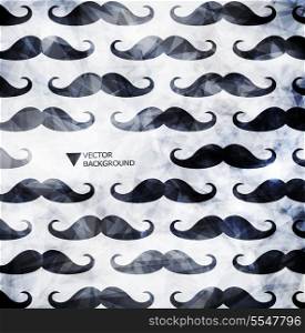 Mustache background in modern style/Design modern template can be used for brochure, banners or website layout vector.