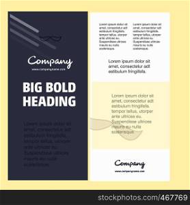 Mustache Business Company Poster Template. with place for text and images. vector background
