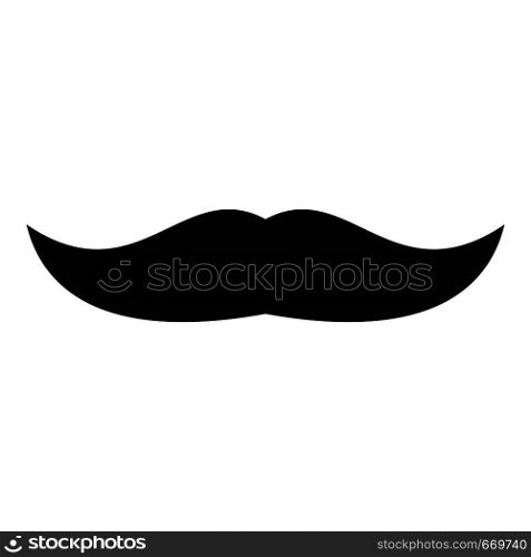 Mustache chevron icon. Simple illustration of mustache chevron vector icon for web. Mustache chevron icon, simple style.