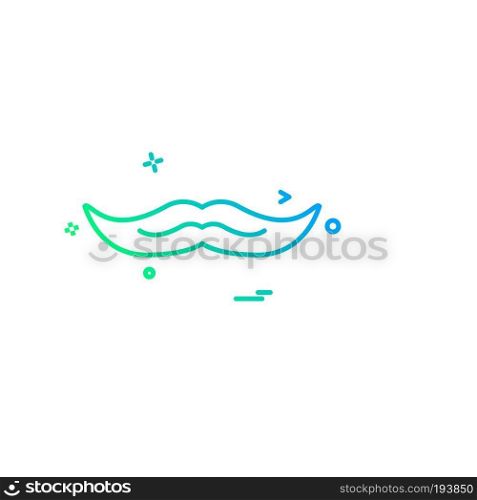 Mustache icon design vector 