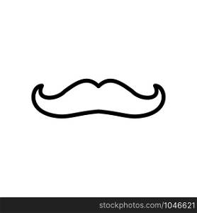 Mustache icon trendy