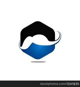 Mustache icon vector design. Movember cancer awareness Vector icon. Movember Awareness Month Sign.