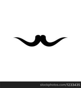Mustache icon vector design template isolated on white background