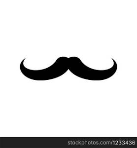 Mustache icon vector design template isolated on white background