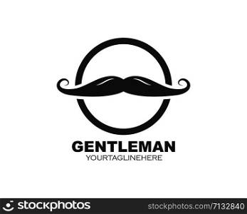 mustache icon vector illustration design template