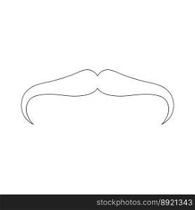  Mustache iconvektor illustration design