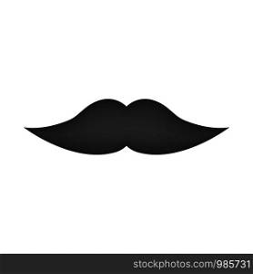 Mustache isolated on white back. Vector illustration. Mustache isolated on white back