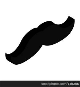Mustache isometric 3d icon isolated on a white background. Mustache isometric 3d icon