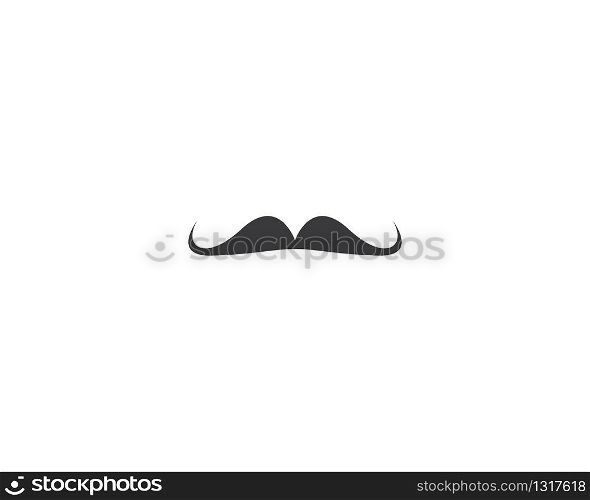 Mustache logo icon illustration design