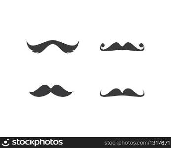 Mustache logo icon illustration design