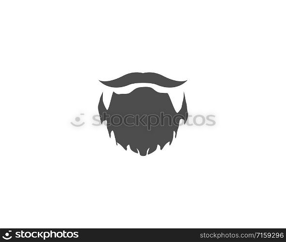 Mustache logo vector template