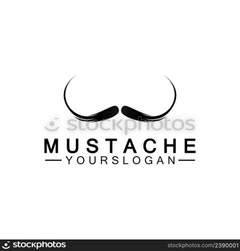 Mustache Vector icon logo design template 