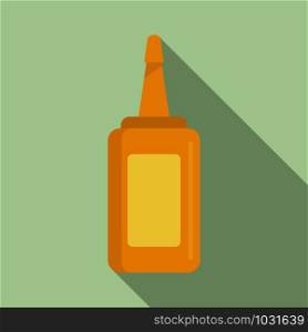 Mustard bottle icon. Flat illustration of mustard bottle vector icon for web design. Mustard bottle icon, flat style