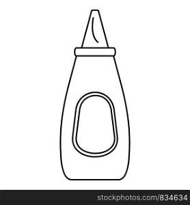 Mustard bottle icon. Outline mustard bottle vector icon for web design isolated on white background. Mustard bottle icon, outline style