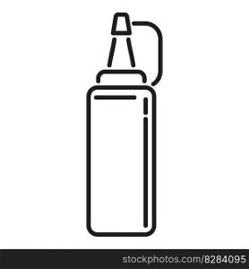Mustard bottle icon outline vector. Bbq meat. Food grill. Mustard bottle icon outline vector. Bbq meat