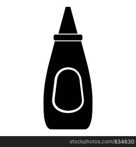 Mustard bottle icon. Simple illustration of mustard bottle vector icon for web design isolated on white background. Mustard bottle icon, simple style