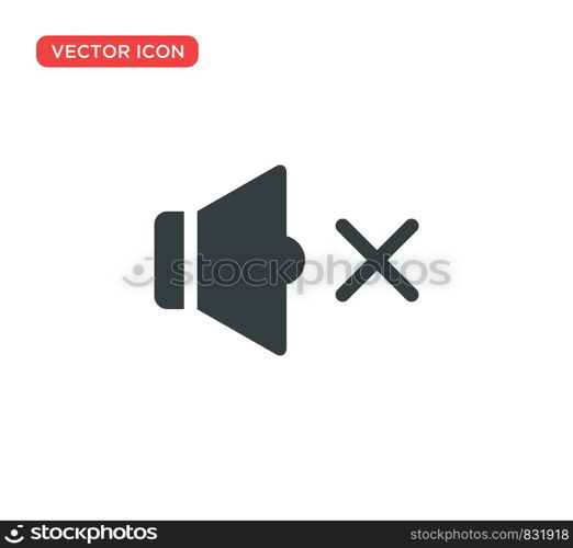 Mute, Sound Off Icon Vector Illustration Design
