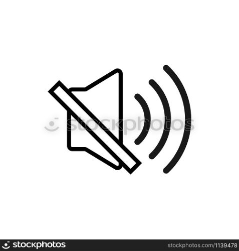 Mute speaker icon graphic design template vector isolated. Mute speaker icon graphic design template vector