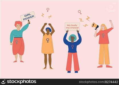 My Body My Choice Sign. Women s Rights Poster, Women s demanding continued access to abortion after the ban on abortions, Roe v Wade. Women s Rights to Abortion. Protest, Feminism Concept Placard