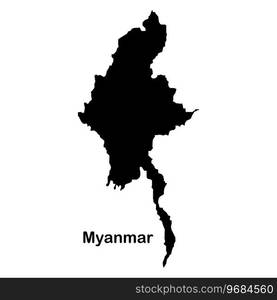 Myanmar map icon vector illustration template design