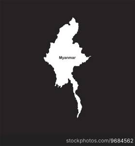 Myanmar map icon vector illustration template design
