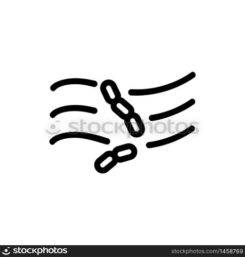mycobacterium tuberculosis icon vector. mycobacterium tuberculosis sign. isolated contour symbol illustration. mycobacterium tuberculosis icon vector outline illustration