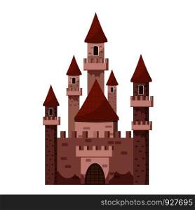 Mysterious castle icon. Cartoon illustration of castle vector icon for web. Mysterious castle icon, cartoon style