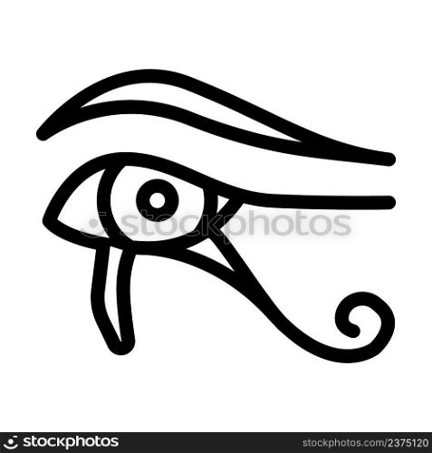 mythology of egypt line icon vector. mythology of egypt sign. isolated contour symbol black illustration. mythology of egypt line icon vector illustration