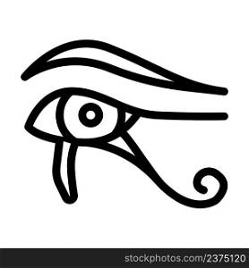 mythology of egypt line icon vector. mythology of egypt sign. isolated contour symbol black illustration. mythology of egypt line icon vector illustration