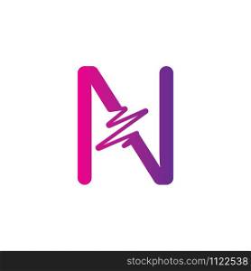 N Letter creative logo or symbol template design