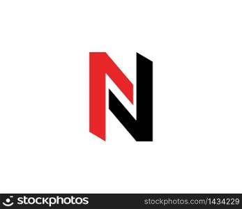 N letter logo design concept