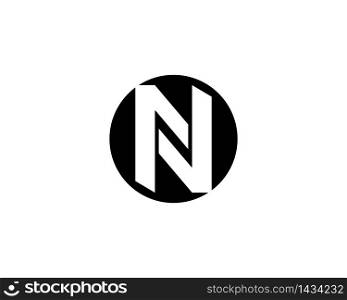 N letter logo design concept