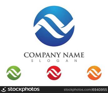 N Letter Logo Template. N Letter Logo Template vector icon