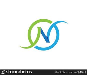N Letter Logo Template. N Letter Logo Template vector icon