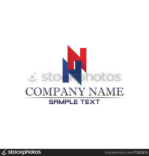 N Letter Logo Template vector and desain