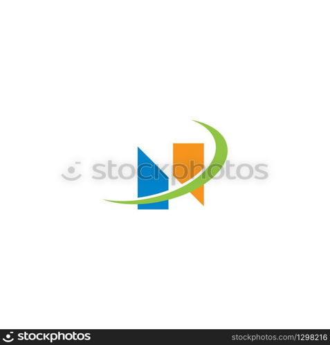 N Letter Logo Template vector icon