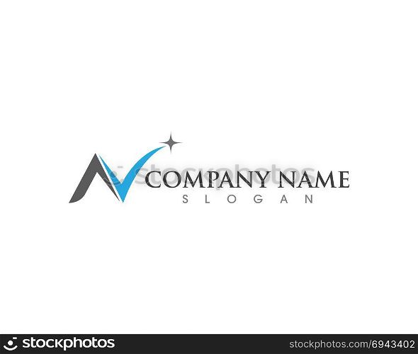 N Letter Logo Template vector icon design