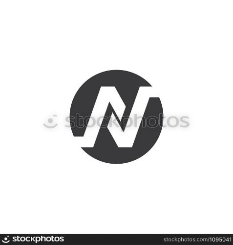 N Letter Logo Template vector icon illustration design