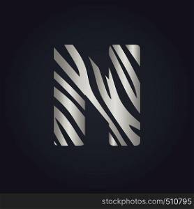 N letter logo vector design. Initial letter N logo design.