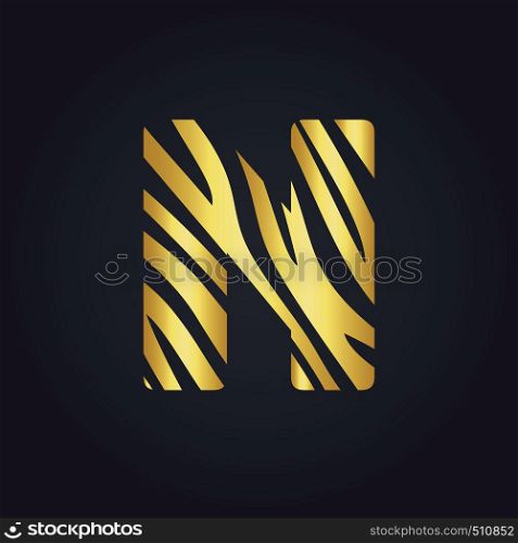 N letter logo vector design. Initial letter N logo design.