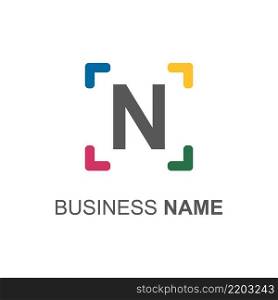 N letter logo vector template