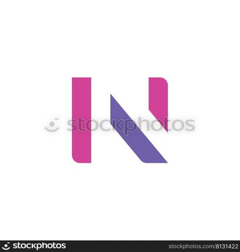 N Logo Design and template. Creative N icon initials based Letters in vector.