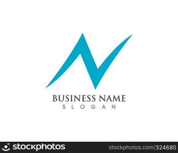 N Logo Letter Business Template Vector icon